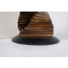 Pied de lampe en bois, sculptural. Années 1980 18