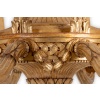 Dumez, Lustre de style Louis XVI en bois sculpté et doré. Années 1950. 12