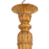 Dumez, Lustre de style Louis XVI en bois sculpté et doré. Années 1950. 11