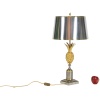 Maison Charles. Lampe en bronze doré et tôle. Années 1970 9