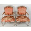 Paire De Fauteuils à La Reine Louis XV. XVIIIème siècle. 11