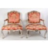 Paire De Fauteuils à La Reine Louis XV. XVIIIème siècle. 9