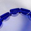 1928 René Lalique – Bracelet Poussins Verre Bleu Cobalt Patiné Blanc 8