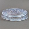 1935 René Lalique – Assiette Plat Coupe Asters Verre Opalescent – 2 Pièces 12