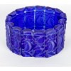 1928 René Lalique – Bracelet Art Déco Sophora Verre Bleu Cobalt Patiné Blanc 6