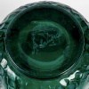 1921 René Lalique – Vase Méduse Verre Vert Emeraude Patiné Blanc 12