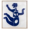 Panneau décoratif « Eva » en métal laqué bleu. Travail contemporain. 9