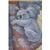 Toile peinte représentant des koalas. Travail contemporain. 16