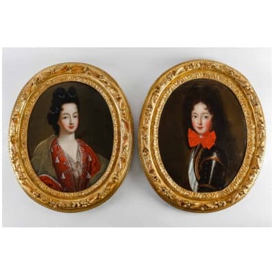 Portraits présumés de la duchesse et du duc de Bourbon.