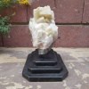 Calcite sur socle en marbre noir 18