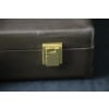 Mallette Hermès en cuir brun,attachè-case Hermès 21