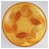 René LALIQUE , Plat “Martigues” en verre Teinté Butterscotsh 13