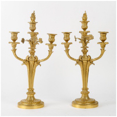 Paire de candélabres de d’époque Napoléon III (1851 – 1870). 3
