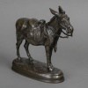 Sculpture – Âne , Alfred Barye (1839-1895) – Bronze 15