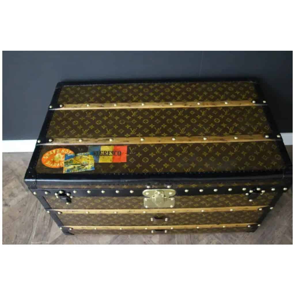 Malle Louis Vuitton courrier en toile monogram 80 cm 13