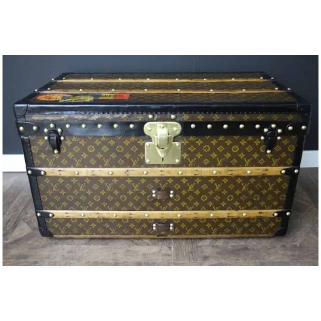 Malle Louis Vuitton courrier en toile monogram 80 cm 4