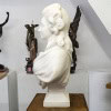 Buste En Marbre Blanc De Carrare “Madame De Pompadour” , Guglielmo Pugi (1850-1915) 17