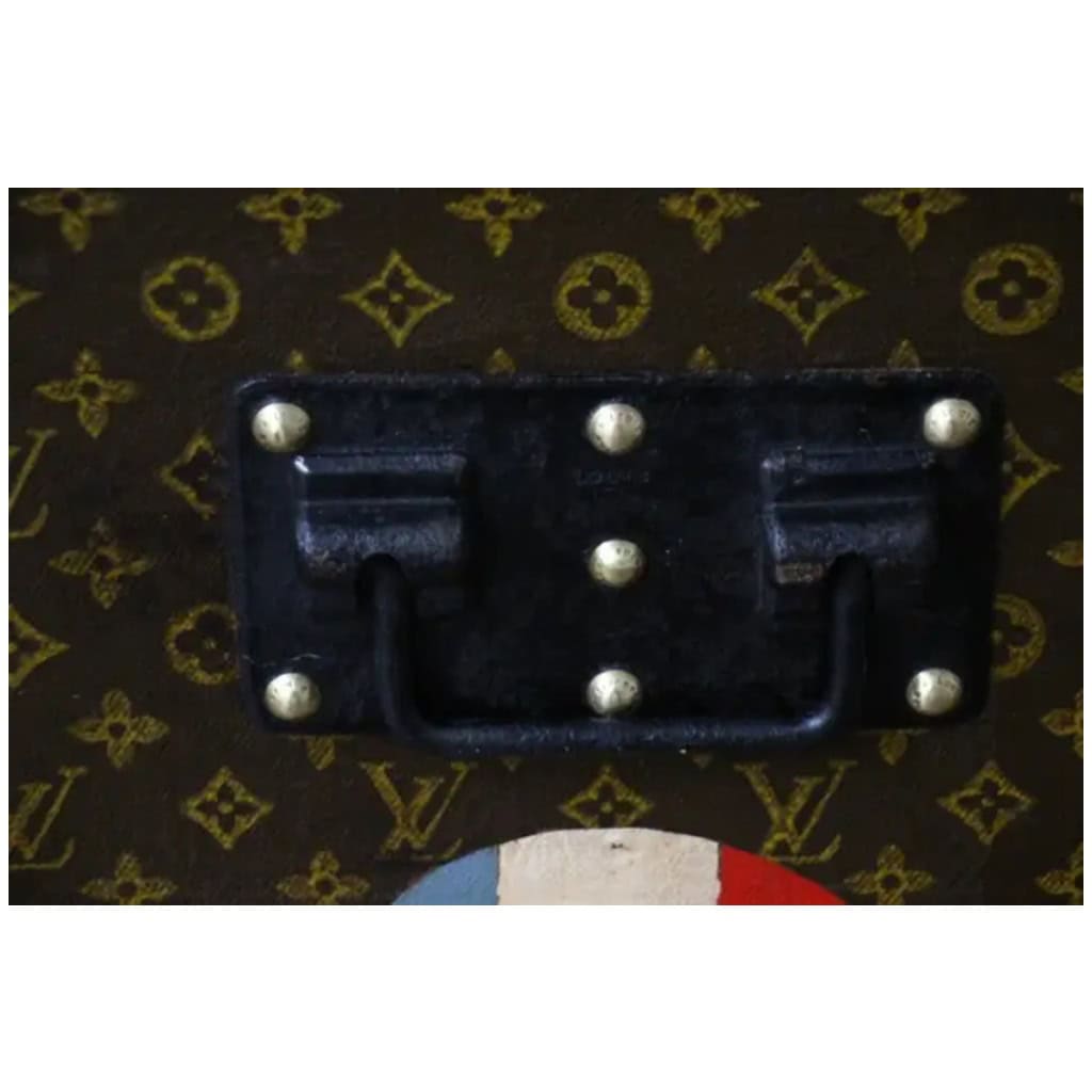 Malle Louis Vuitton courrier en toile monogram 80 cm 9