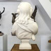 Buste En Marbre Blanc De Carrare “Madame De Pompadour” , Guglielmo Pugi (1850-1915) 18