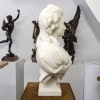 Buste En Marbre Blanc De Carrare “Madame De Pompadour” , Guglielmo Pugi (1850-1915) 14