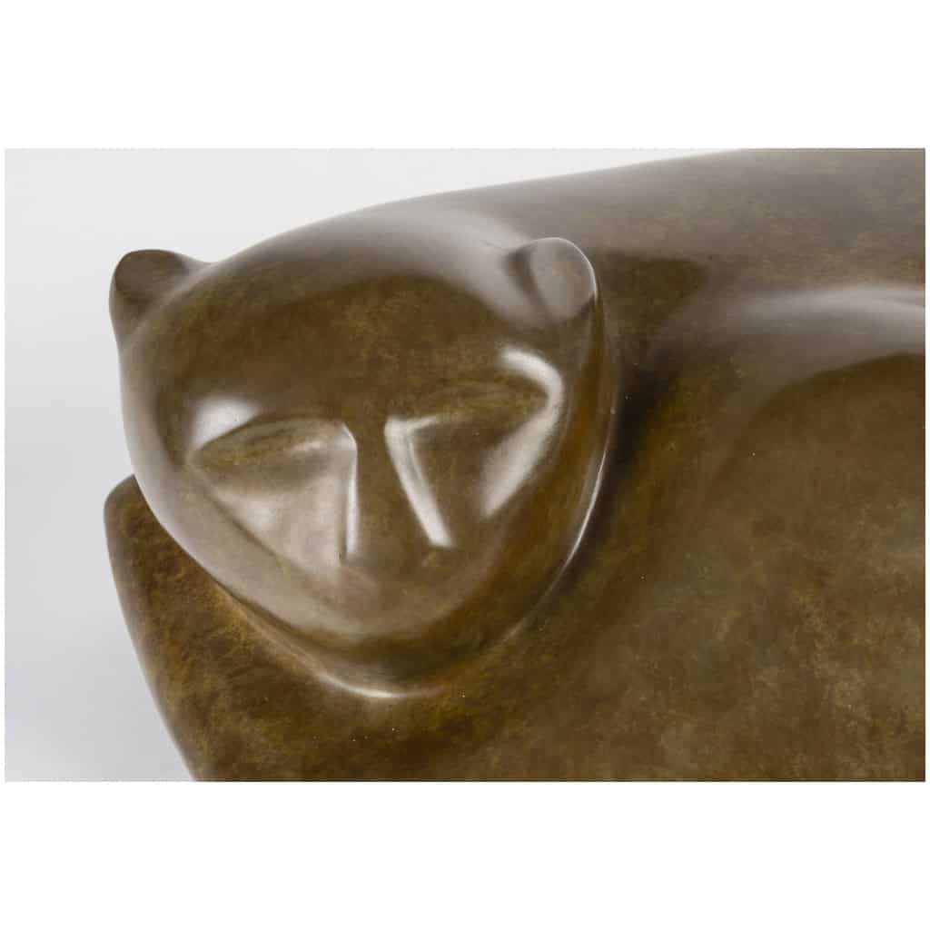 Angela Cassanello 1921-2003 Bronze, Le Félin 5