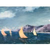 COSSON Marcel Peinture 20è siècle Voiliers en bord de mer Huile sur panneau signée Certificat d’authenticité. 15