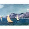 COSSON Marcel Peinture 20è siècle Voiliers en bord de mer Huile sur panneau signée Certificat d’authenticité. 19