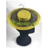 Chapeau – Mini capeline vert olive ornée de dentelle noire – Hat 7