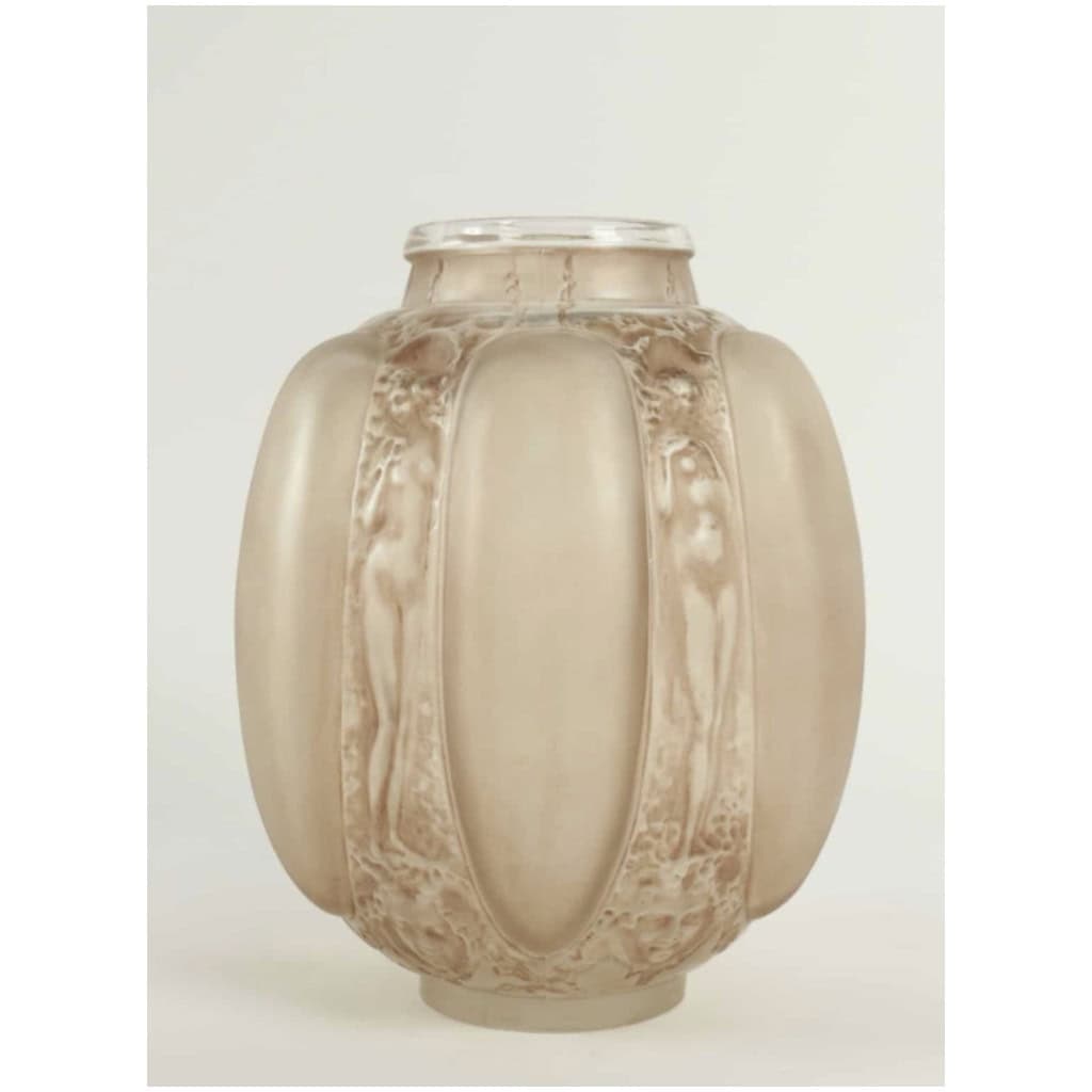 R Lalique, Vase « Six Figurines Et Masques » 5