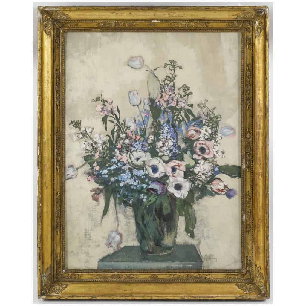 Julien Duriez 1900-1993. Bouquet De Fleurs. 3