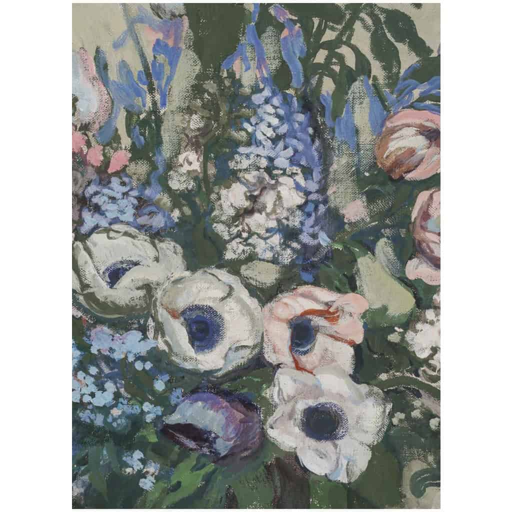 Julien Duriez 1900-1993. Bouquet De Fleurs. 6