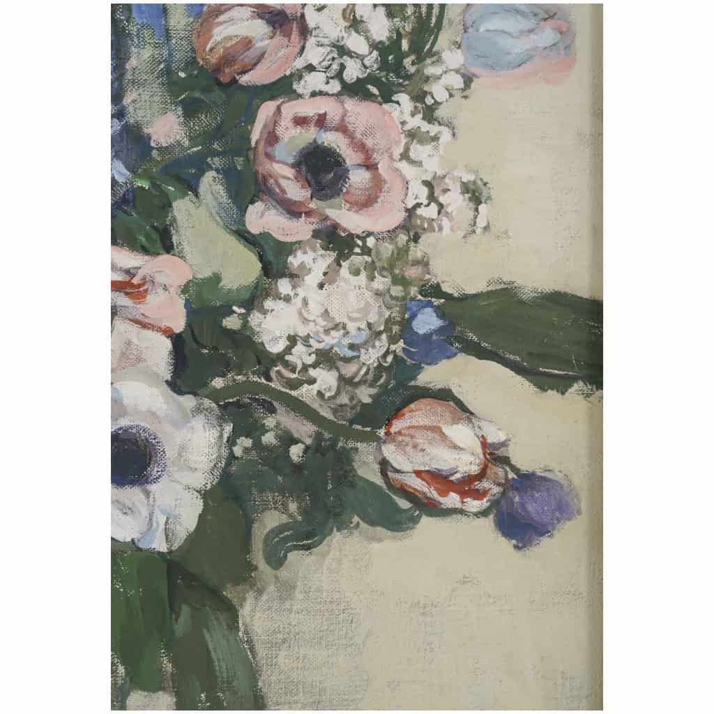 Julien Duriez 1900-1993. Bouquet De Fleurs. 8