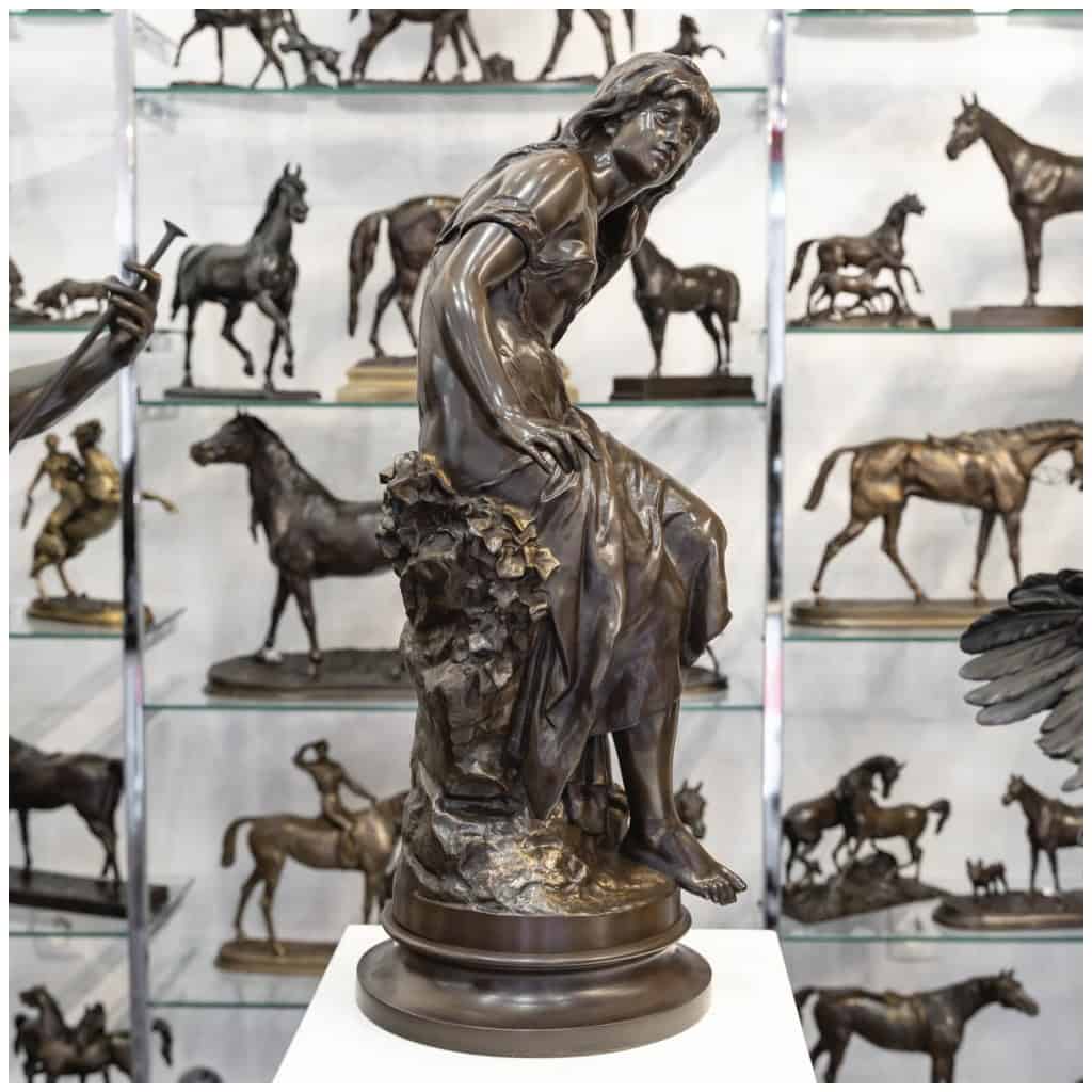 Sculpture – La Vague , Mathurin Moreau (1822-1912) – Bronze 5