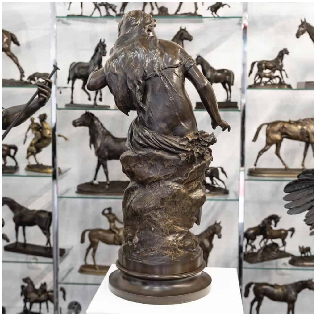 Sculpture – La Vague , Mathurin Moreau (1822-1912) – Bronze 7