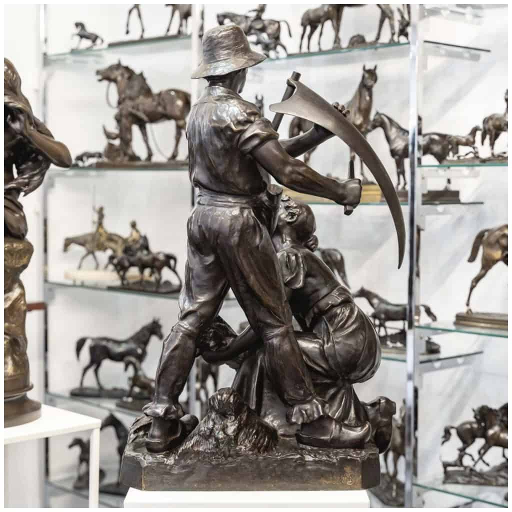 Groupe En Bronze « Les Faucheurs » , Henri – Louis Levasseur (1853-1934) 8