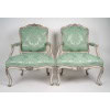 Paire De Fauteuils à La Reine Louis XV. XVIIIème siècle. 11