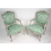 Paire De Fauteuils à La Reine Louis XV. XVIIIème siècle. 10