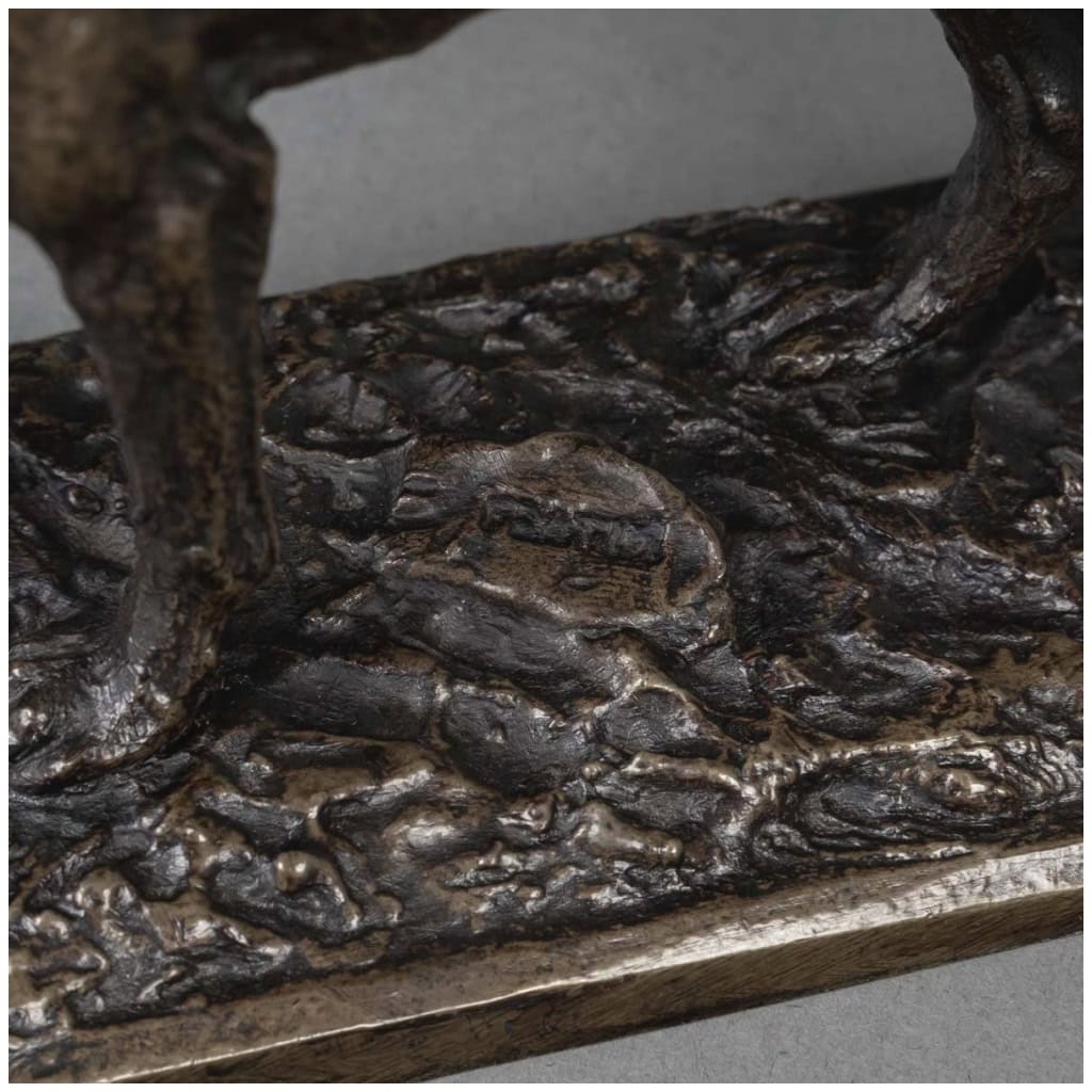 Sculpture – Chien Braque , Christophe Fratin (1801-1864) – Bronze 10