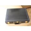 Mallette Hermes en cuir noir, porte documents Hermes, Attache case Hermes 33