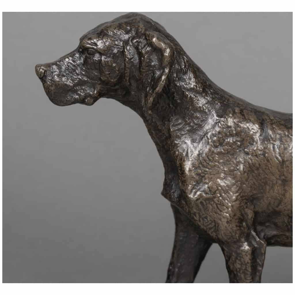 Sculpture – Chien Braque , Christophe Fratin (1801-1864) – Bronze 4