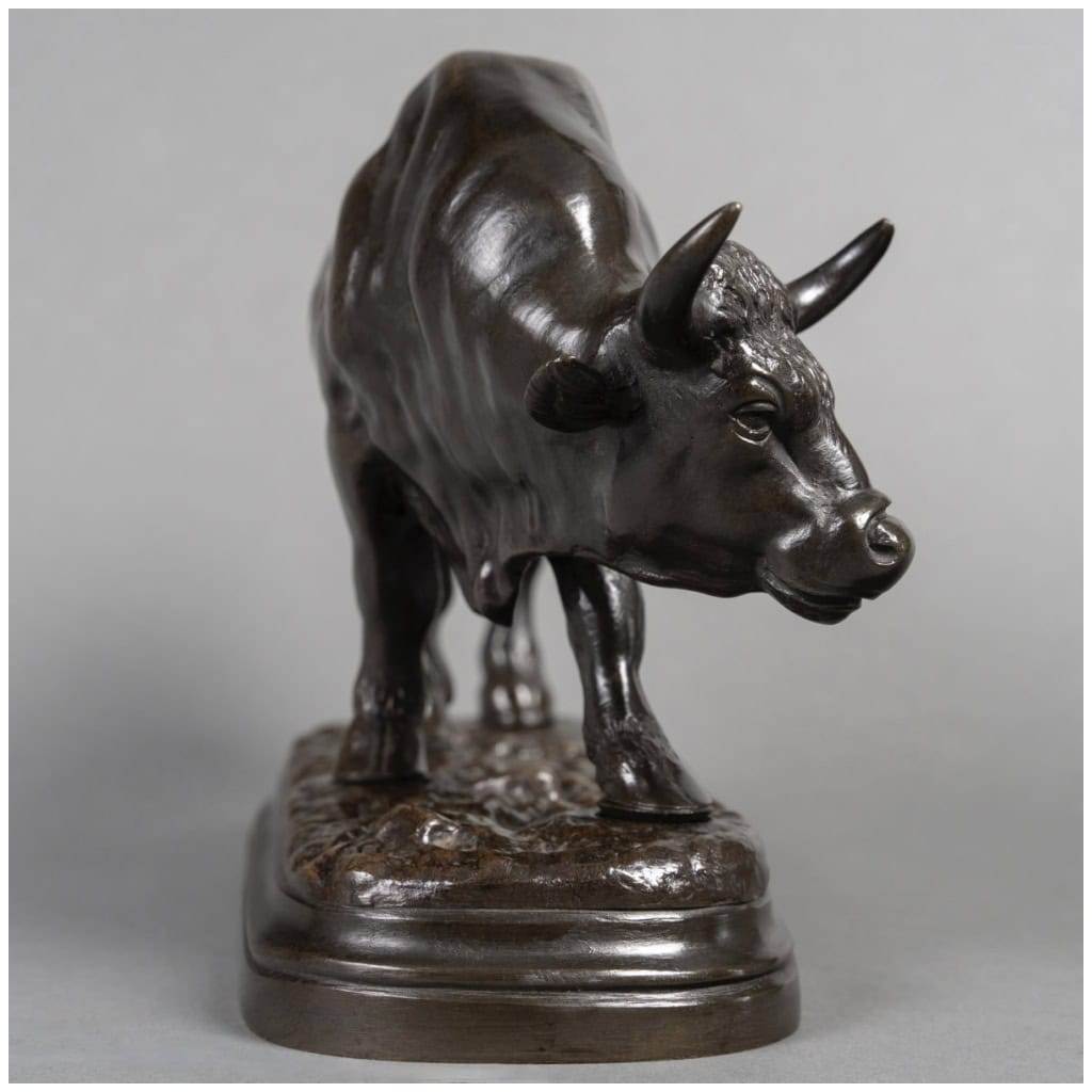 Sculpture – Taureau Par Louis Vidal (l’aveugle) Dit Vidal-Navatel (1831-1892) – Bronze 6