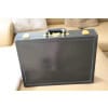 Mallette Hermes en cuir noir, porte documents Hermes, Attache case Hermes 24