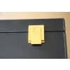 Mallette Hermes en cuir noir, porte documents Hermes, Attache case Hermes 28