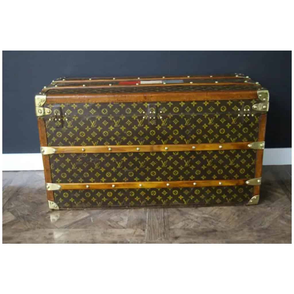 Malle Louis Vuitton ancienne, malle courrier Vuitton 80cm 10