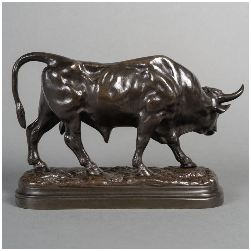 Sculpture – Taureau Par Louis Vidal (l’aveugle) Dit Vidal-Navatel (1831-1892) – Bronze 7