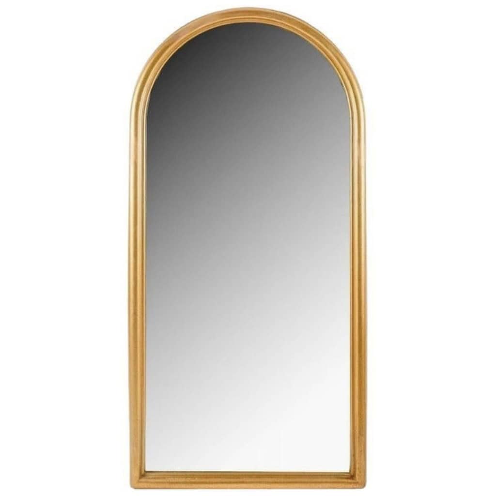 1960 Miroir en bois doré inspiré d ogive romane Maison Honoré 3