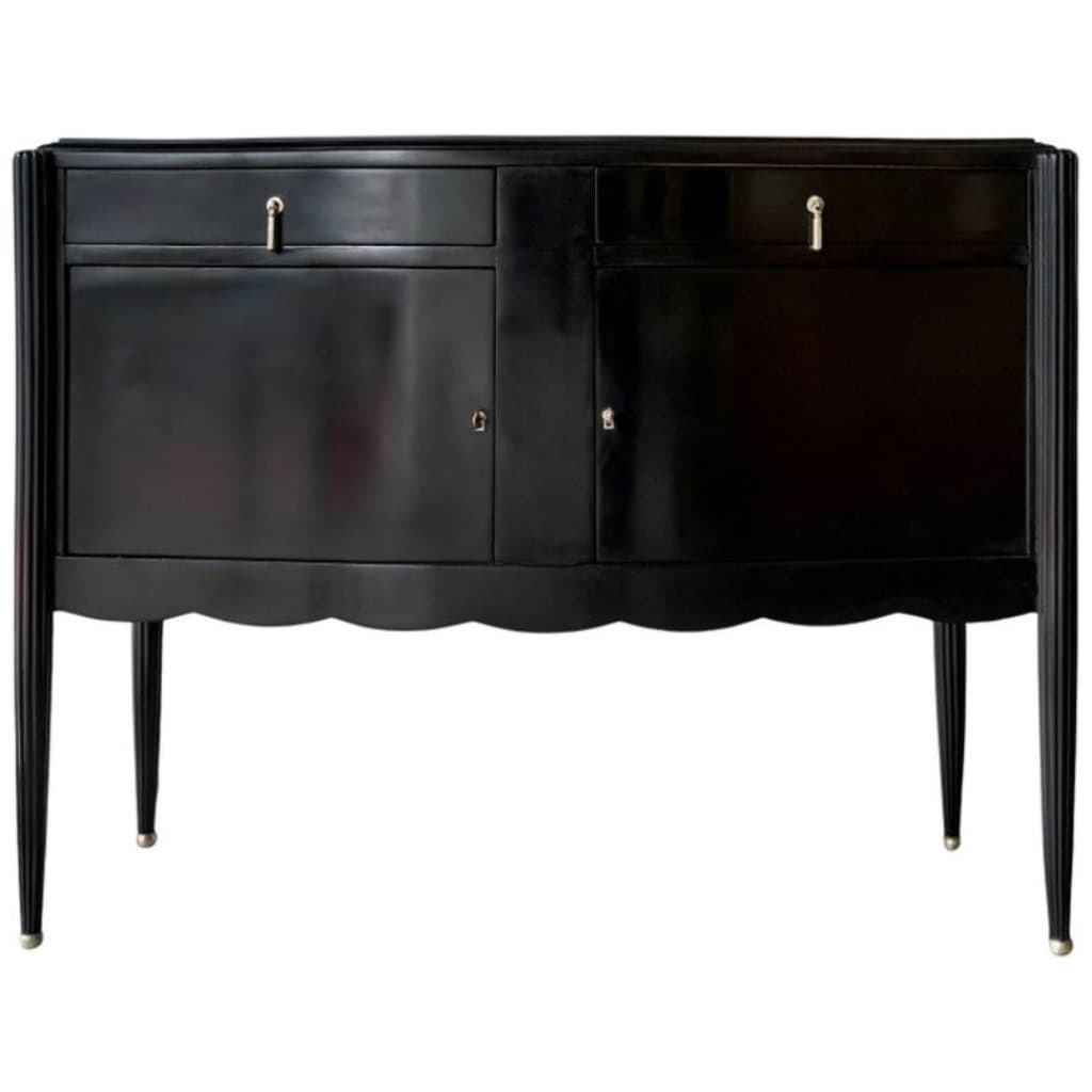 1960 Maison Jansen Art-Déco grande commode cintrée 3