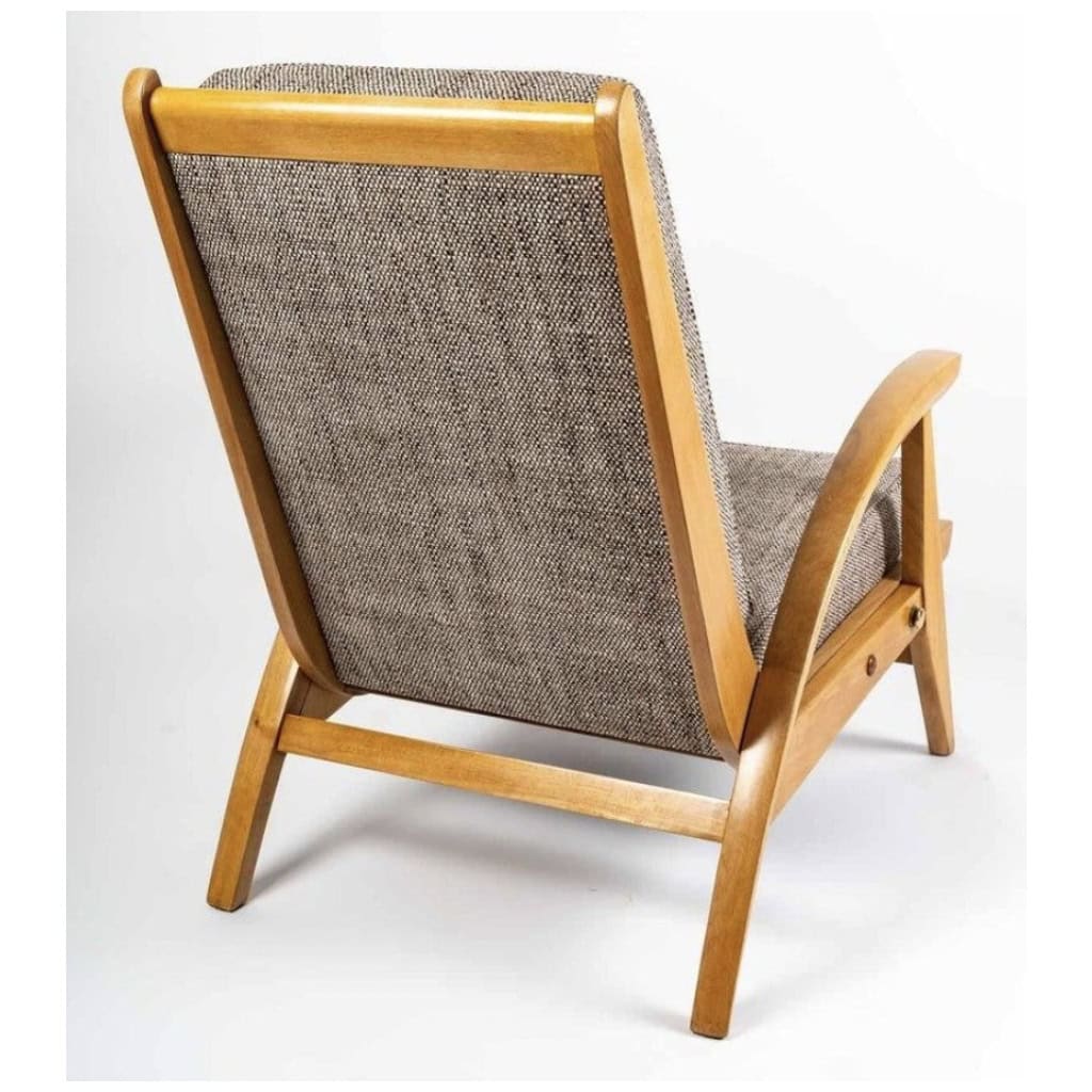 Paire de fauteuils réglables Guy Besnard, FreeSpan, 1950 7