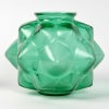 1927 René Lalique – Vase Champagne Verre Vert Emeraude 9