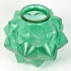 1927 René Lalique – Vase Champagne Verre Vert Emeraude 11